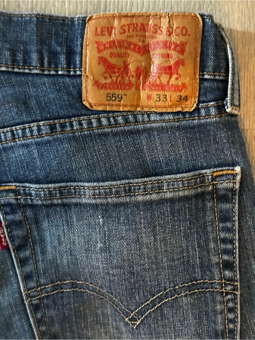 Levi's Men's Dark Blue Straight-Leg Jeans